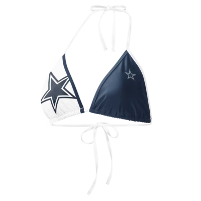 Dallas Cowboys NFL Ladies Play Action Bikini Top, Size Small