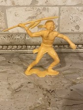 Vintage 1964 LOUIS MARX CO. Indian Warrior Spear Plastic 6" Inch Toy Figure
