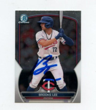 BROOKS LEE SIGNED 2023 BOWMAN CHROME CARD AUTO