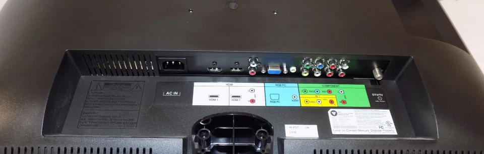 Vizio VA26LHDTV10T 26" TV HDTV 1080p with Remote Control PC Input - Image 4 of 4