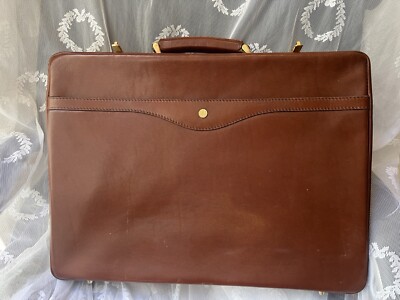 Vintage Frenzen Solingen W Germany Leather  Briefcase