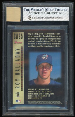 1997 Bowman - Autograph Roy Halladay #CA35 Blue Ink (AU, RC) for