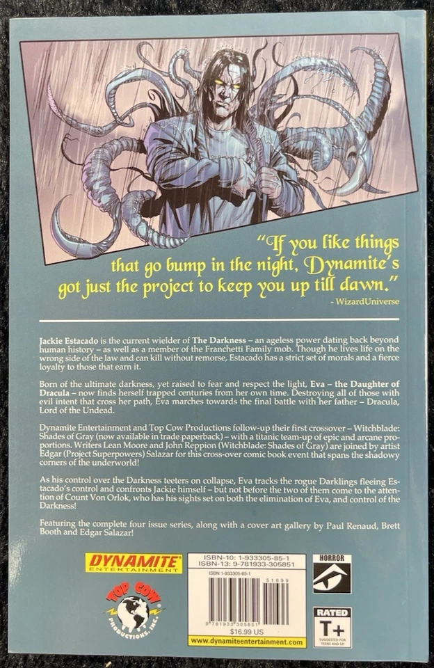 Darkness/Eva: Daughter of Dracula TPB  Top Cow Dynamite #1-1ST NM 2009 - Image 2 of 2