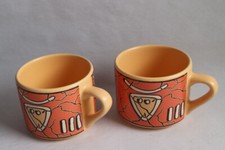 2 Tassen / Kaffeetassen /Wächtersbach Keramik Pasiega, ca 6.6 cm hoch