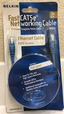 Belkin FastCAT 5e Ethernet Cable RJ45 male/male, 14 ft., black, Networking Cable