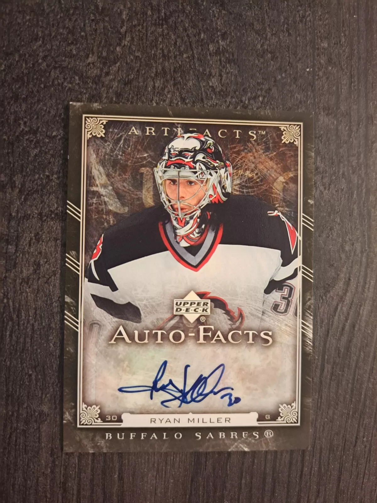 Ryan Miller trading card
