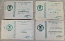 Lot of 50+ NRA blank certificates marksman , expert , sharpshooter etc.