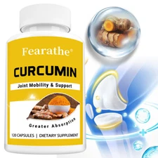 Turmeric Curcumin Capsules 500mg Per Serving Anti Inflammatory Antioxidant