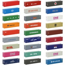 3pcs HO Scale 1:87 40ft Shipping Container 40...