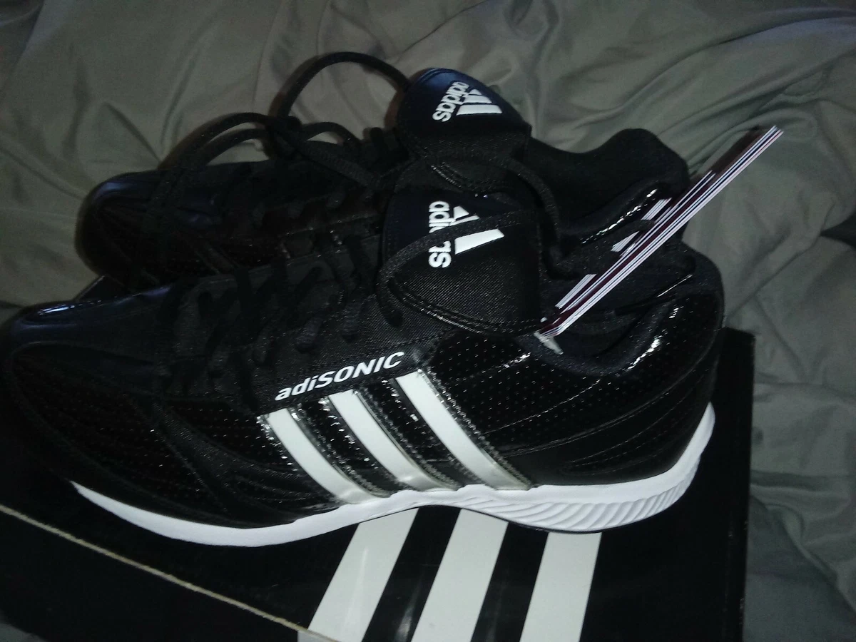 Adidas adiSonic Team Metal Lo Baseball Cleats - Black/White - MENS SIZE 11  *NEW | eBay