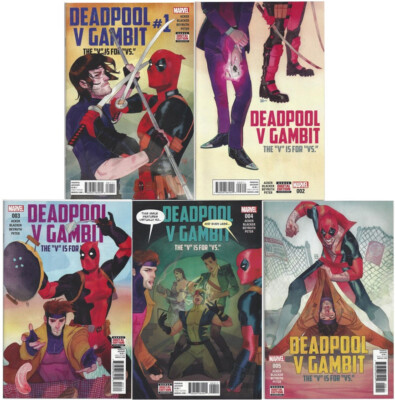 Deadpool V Gambit #1-5 - Complete First Print Set NM+ (Marvel Comics 2016)