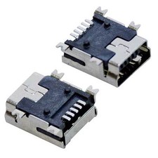 PRESA Mini USB da PANNELLO con TERMINALI smd 