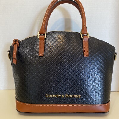 Dooney Bourke Cordova Toni Satchel CHARCOAL Leather