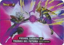 Dragon Ball Saga Collection Lamincards Diramix -  N° 143 FUSION ZAMASU Vs TRUNKS