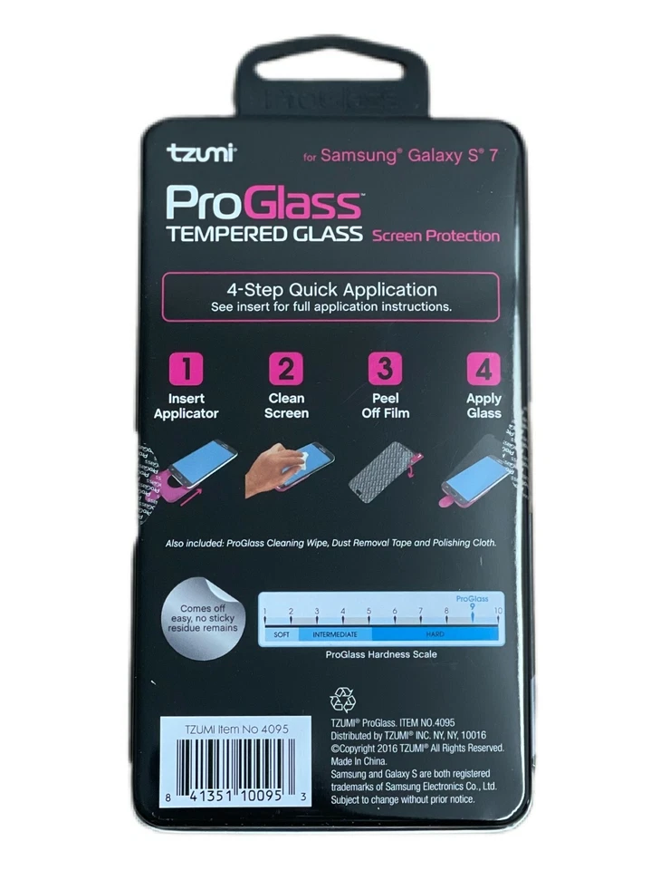 Protetor de tela cheia dureza 9H temperado Tzumi ProGlass para Samsung Galaxy S7! - Imagem 2 de 2