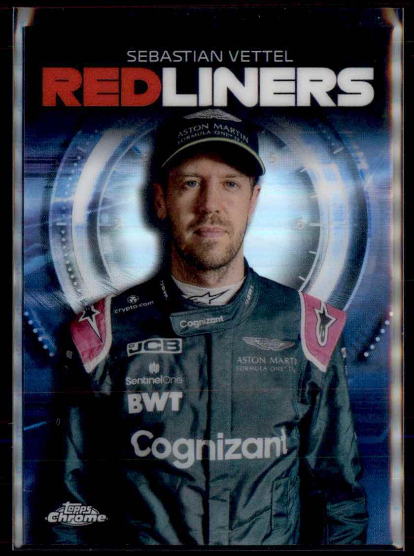 2021 Topps Chrome Formula 1 Redliners Sebastian Vettel Aston Martin Cognizant F1