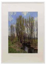 Jones Hugh Bolton Early Spring Near Sheffield Massachusetts A3 A4 Framed Print