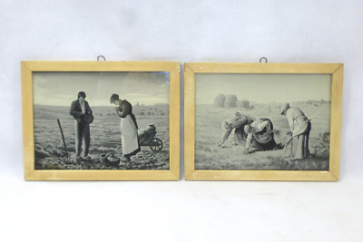 Zwei gewebte Bilder XIX Jh. Frankreich