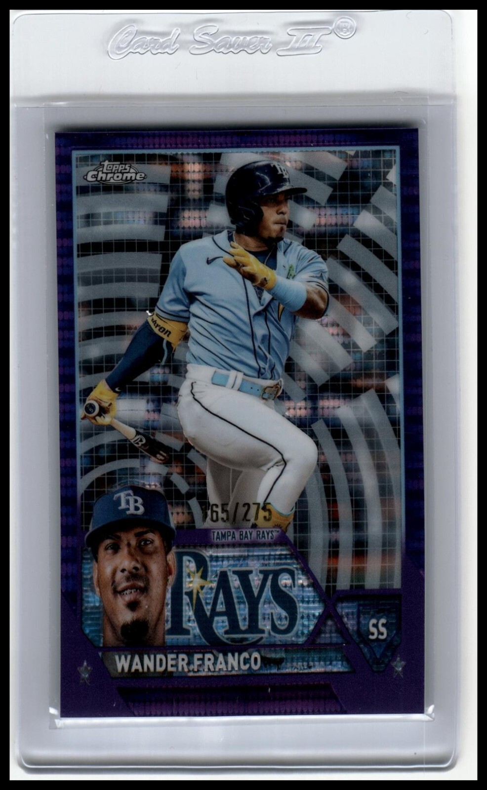 2023 Topps Chrome - Purple Sonar Refractors #71 Wander Franco /275