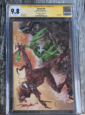 Venom #34 - Mayhew Studio B - CGC Signature Series 9.8 - Signed By Mike Mayhew