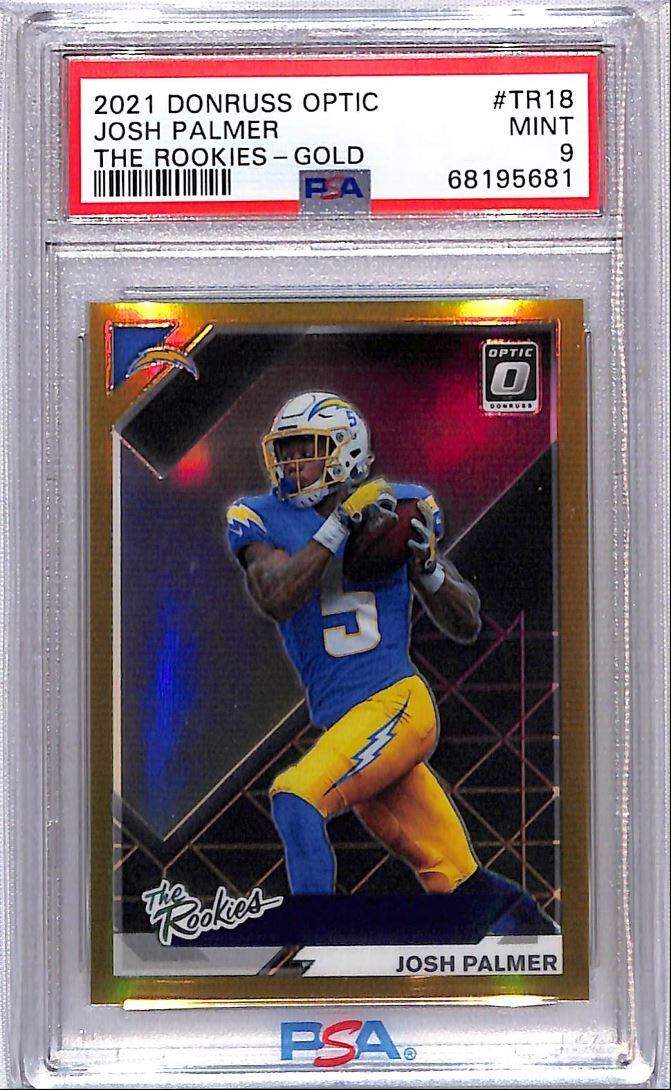 Josh Palmer Panini Donruss Optic the Rookies #TR18 Gold