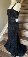 Laundry Unique Velvet Lace Midi Dress Size 10
