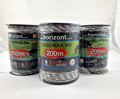 Horizont turbomax W9, 3 x 200 Meter Weidezaunlitze