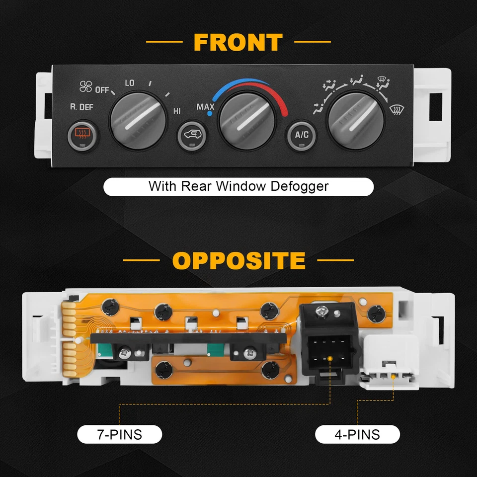 Módulo de control de clima de CA para Chevy Suburban Tahoe 1996-2000 GMC Yukon 599-006. Foto 3 de 4