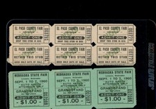 1960 Lincoln Nebraska State Fair/ El Paso County Fair Tickets on The Hot Collector