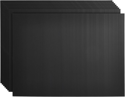 Customizable 8-Pack Black Plastic Sheets 18x24 for Celebrations & Sales - Picture 3 of 10