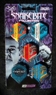 Flights Collection Peter Wright Snakebite REDDRAGON (15 Flights !!!)