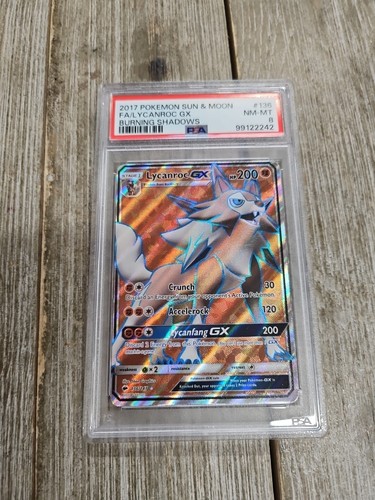 Lycanroc-GX graded PSA 8 for sale on eBay