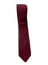 men  s burgundy color narrow tie width 2-1/2 inches