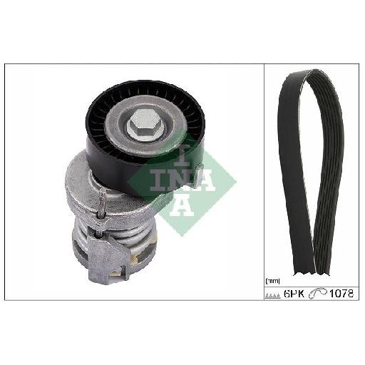 Keilrippenriemensatz FüR Skoda Roomster 5J 1.4 06 Bis 15 INA BKY 032145933J-image