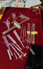 Laborglas , gemischt,Trichter; Hähne ; Tropftrichter , 8