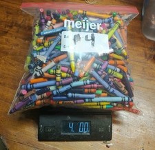 Crayons Broken Whole Used 4 lbs for Bulk Crafts Art Melting Mixed Brands Lot 4