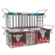 Freezer Organizer Bins, 2 Pack Expandable Stackable Chest Freezer Containers ...