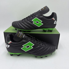 Lotto Stadio OG II FG Soccer Cleats Black Spring Green NWB No Lid Men's Size 7.5