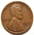 Lincoln Cent; 1933 D circulated; clear date & mint mark