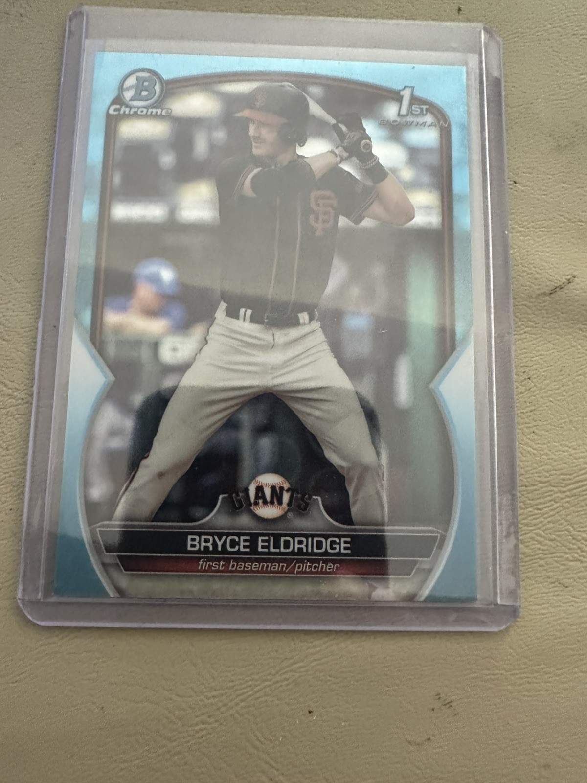 2023 Bowman Draft - Chrome Bryce Eldridge #BDC-107 Sky Blue Refractor (RC)