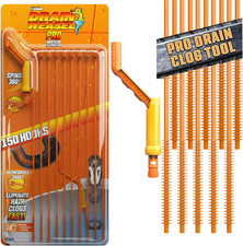 Pro Drain Weasel Sink Snake Hair Clog Remover Tool, Sink, Pipe, Bathroom, Bathtu