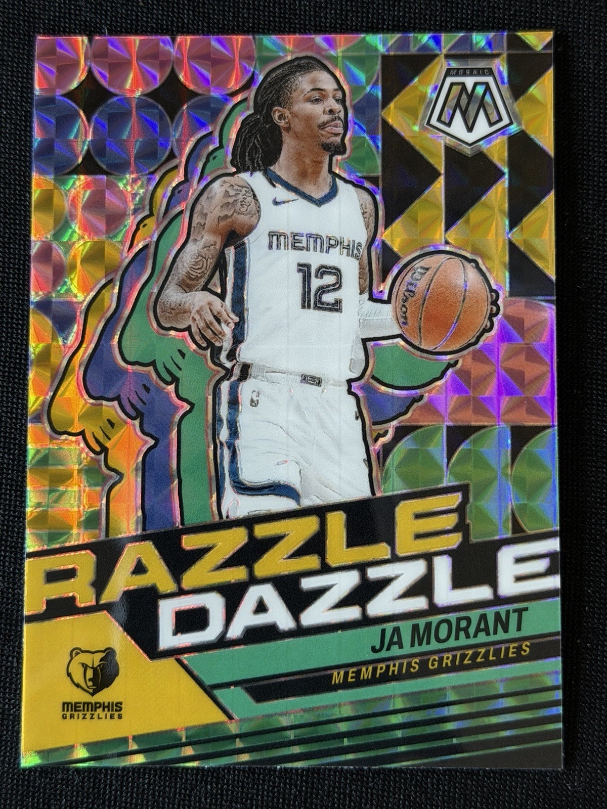 2023-24 Panini Mosaic - Razzle Dazzle Ja Morant #10 Case Hit SSP GRIZZLIES