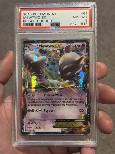 Mewtwo-EX graded PSA 8 for sale on eBay