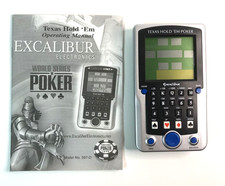 World Series of Poker Excalibur Electronic Texas Hold 'Em Handheld Free Ship