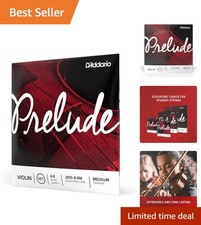 Educator's Choice Prelude Violin Strings 4/4M - Warm Sound, Durable Design