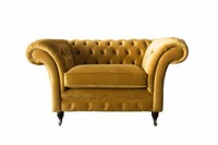 Chesterfield Sessel Stoff Textil Modern Wohnzimmer Luxus Design MöBel