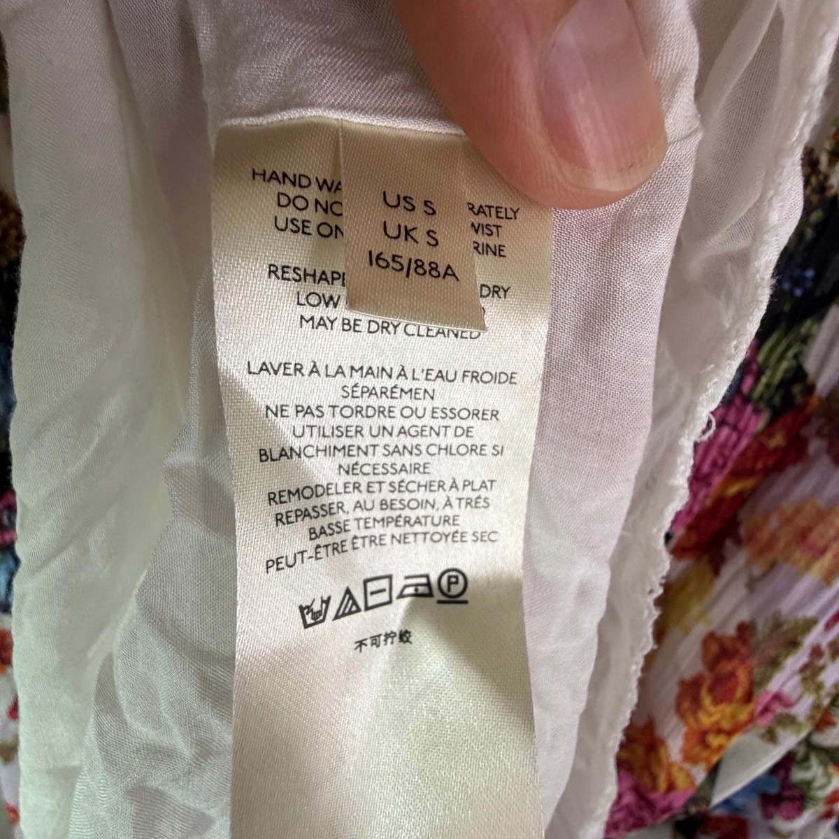 Anthropologie Shara Pleated Midi Dress S Floral Long Sleeve Boho View 5