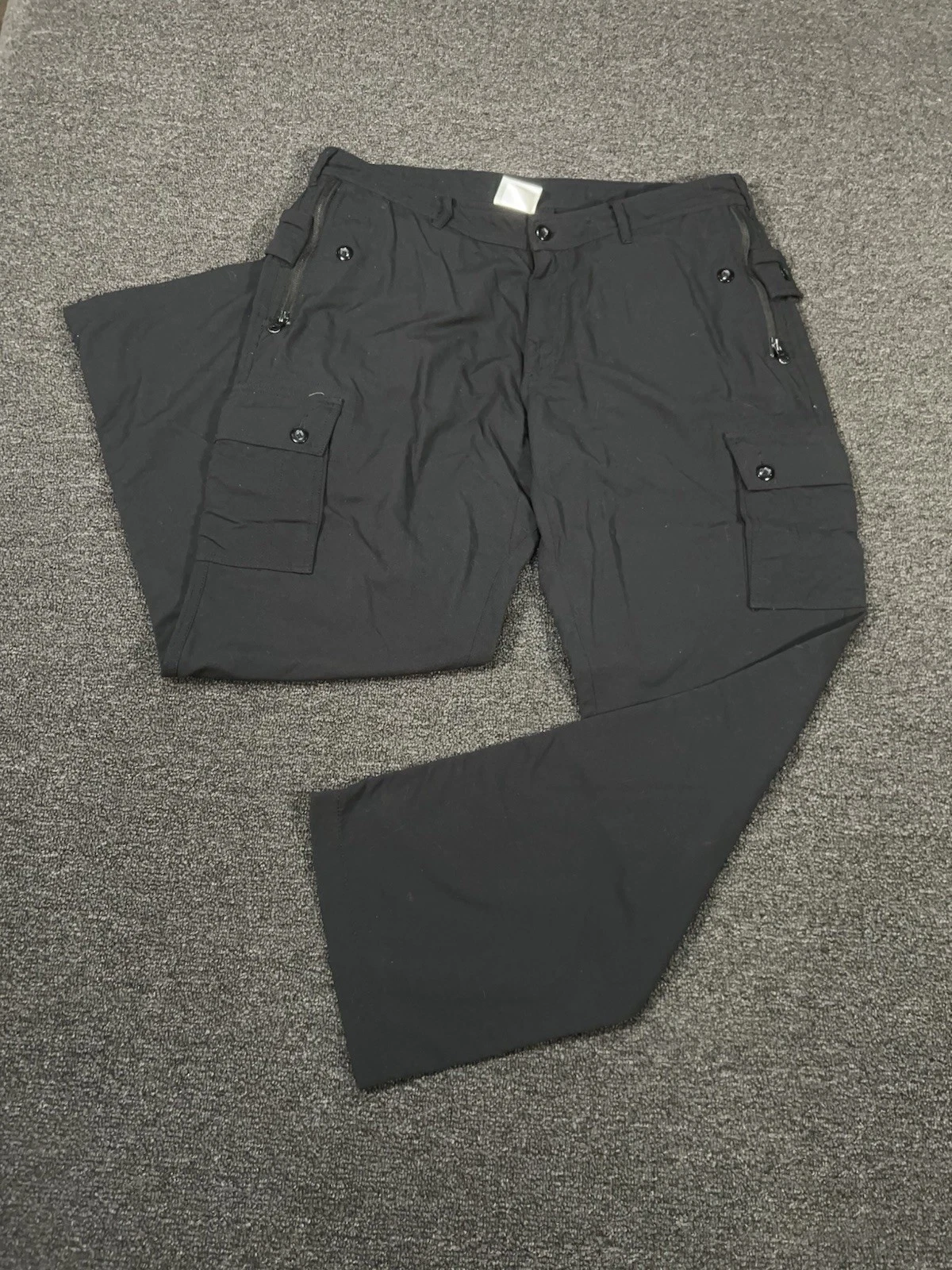 Clothing Arts Pants Mens 36x30 Black P Cubed Pick-Pocket Proof Nylon Cargo
