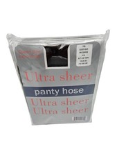 Lot Of 6 Pack-Fr Coffee Ultra Sheer Pantyhose Queen Size Extra Width,Sheer Toe