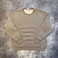 Vintage Russell Athletic Mens Gray Crewneck Sweatshirt XL Heather Gray V-Stitch